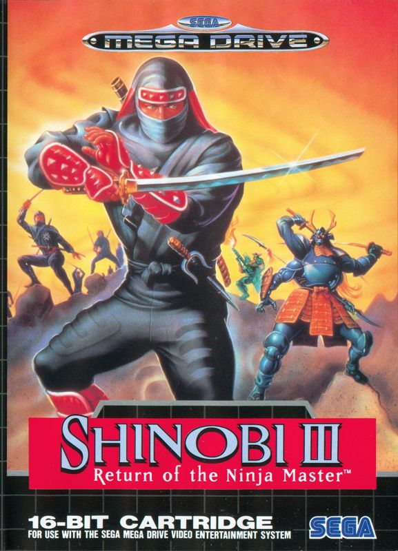 Shinobi III: Return of the Ninja Master box art